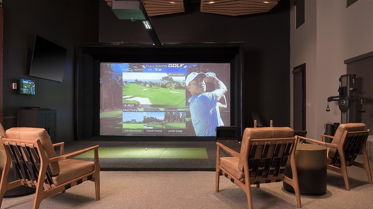 Over the Edge family room with pool table