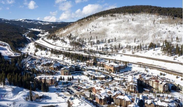 Copper Mountain Colorado aerial view